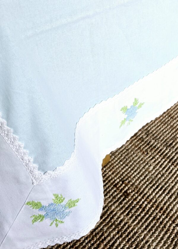Embroidered Pure Cotton Table Cover - Image 3