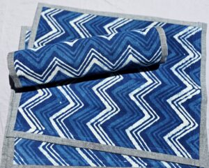 Handcrafted Cotton Indigo Placemat